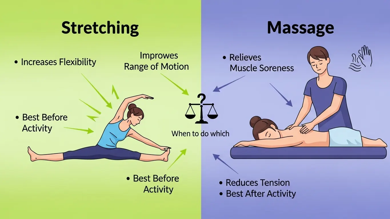 스트레칭과 마사지의 차이: 언제 무엇을 해야 할까?